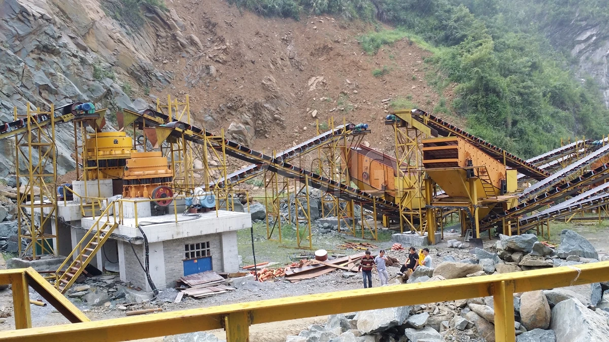 Customer Stone Crusher Plant Operation Site