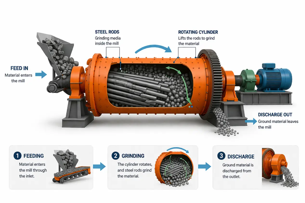 How Does a Rod Mill Work