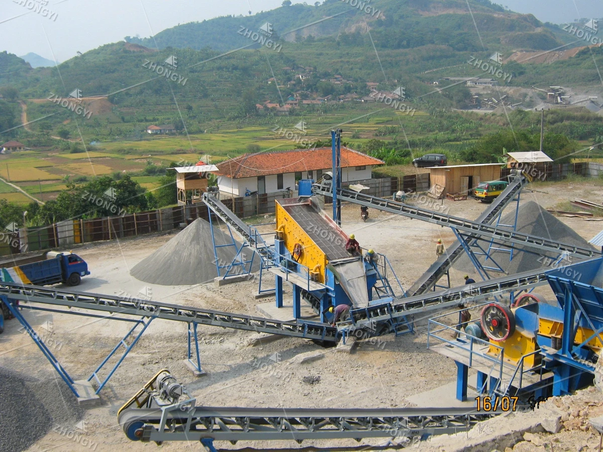 500–1000 TPH Feeding, Crushing, Screening System