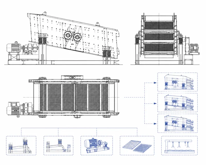 Custom Oil-Lubricated Mining Vibrating Screen Solution