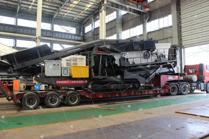 Rubber Tyre Mobile Screening Station