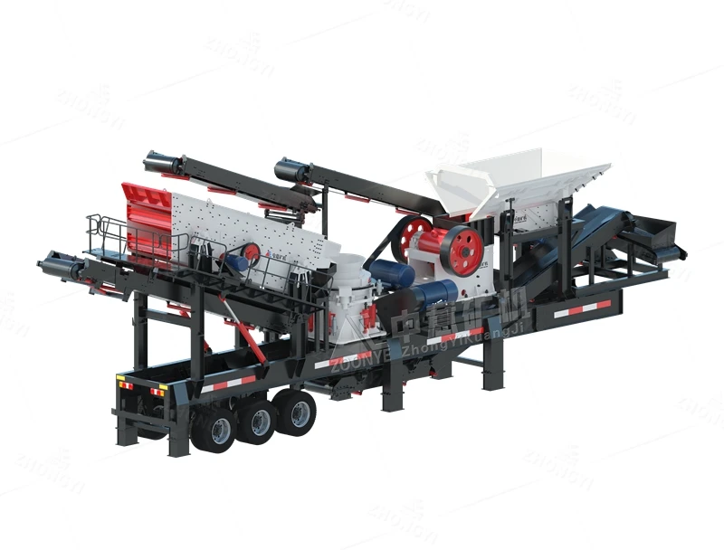 Wheeled Mobile Jaw & Cone Crushing and Screening Integrated Plant (4)