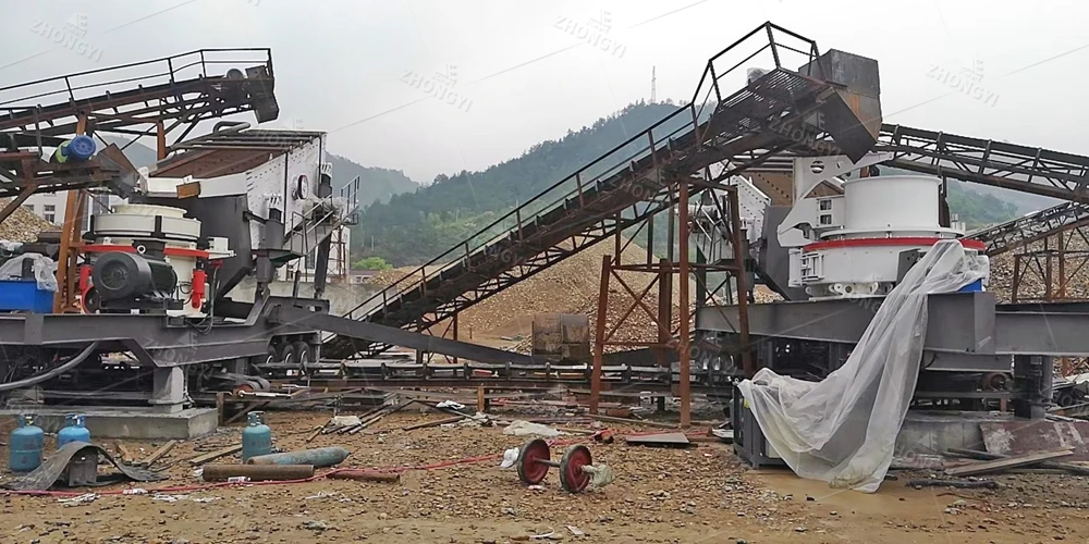 Mobile Crusher Plant at Project Site