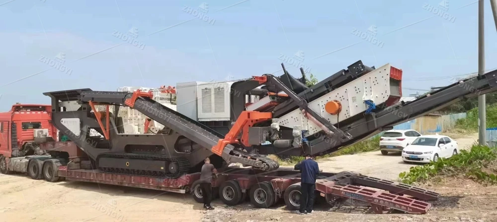 Zhongyi Mobile Crusher Plant at Project Site (1)