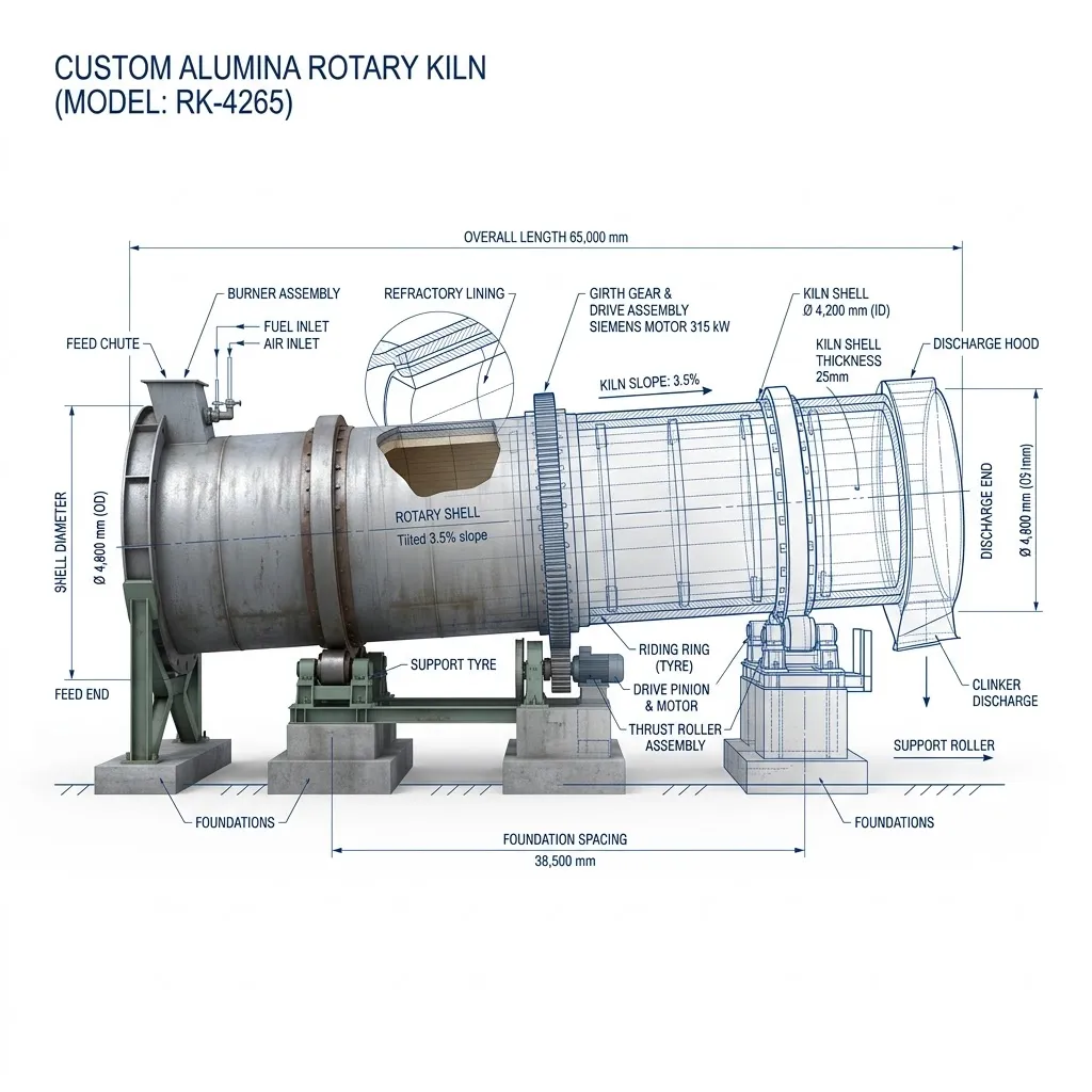 custom-alumina-rotary-kiln