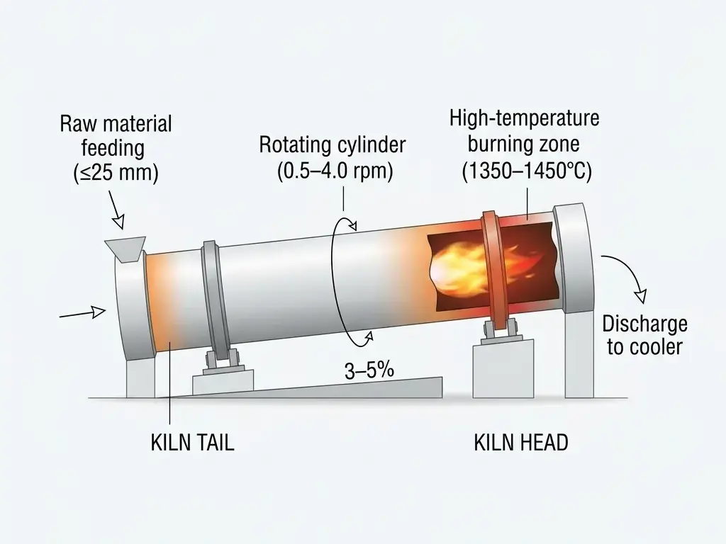 Cement Rotary Kiln Working Principle