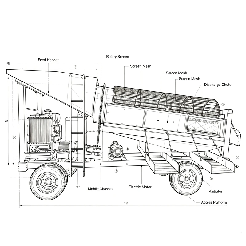 Diesel Driven Vibrating Screen