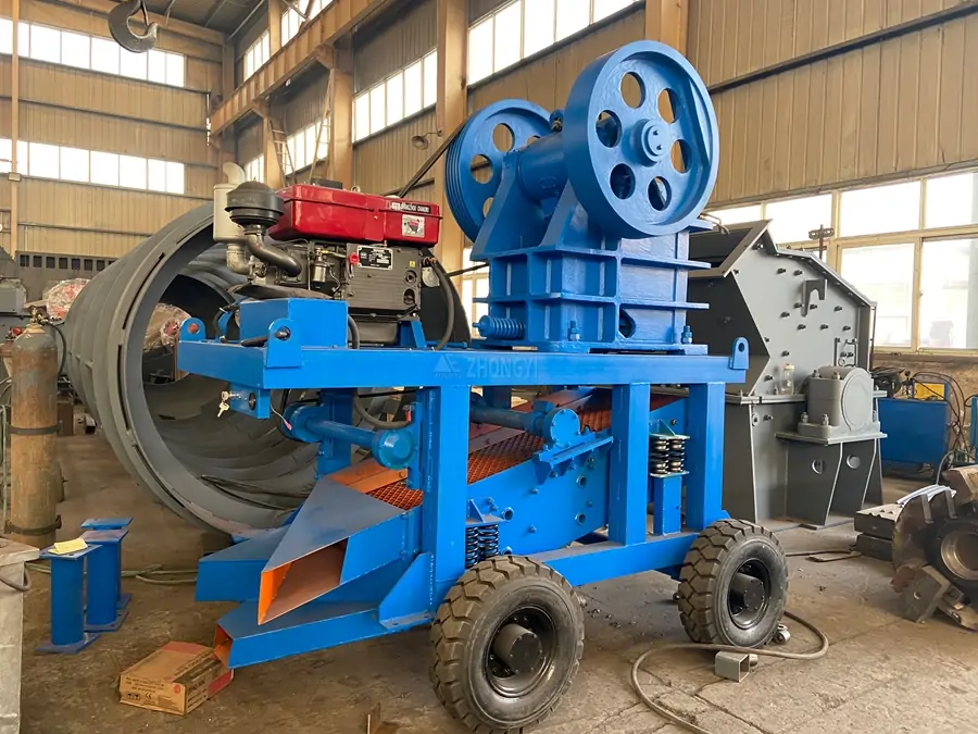 Diesel Powered Mobile Hammer Crusher