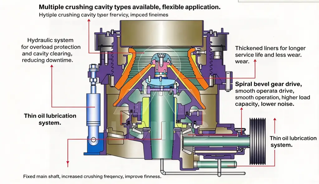 Multi Cylinder Hydraulic Cone Crusher 