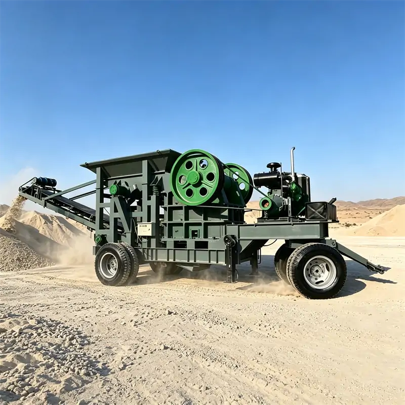 Self-Propelled Mobile Diesel Jaw Crusher 