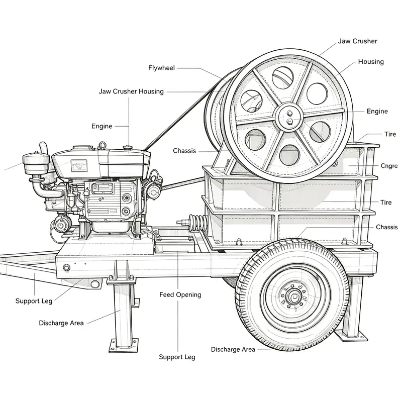 diesel jaw crusher