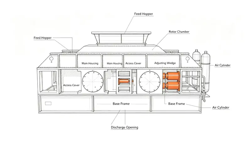 double roller crusher