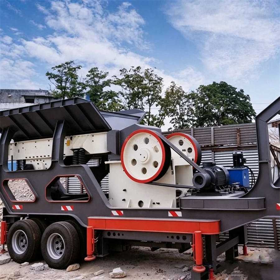mobile heavy hammer crusher plant