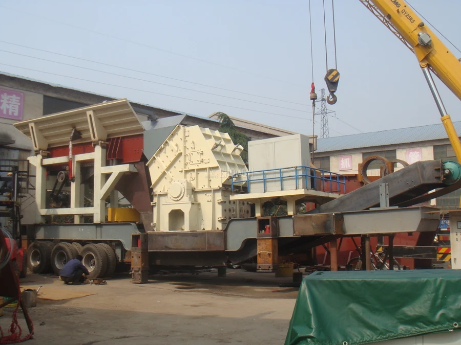 mobile heavy hammer crusher plant