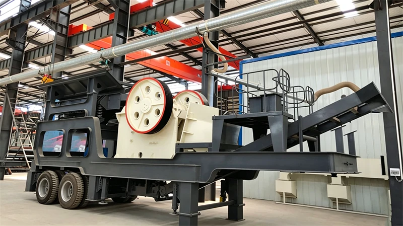 mobile heavy hammer crusher plant