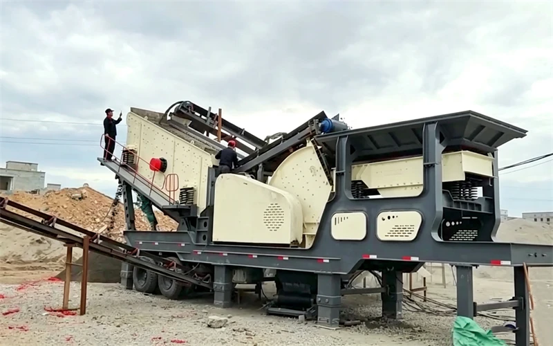 mobile heavy hammer crusher plant