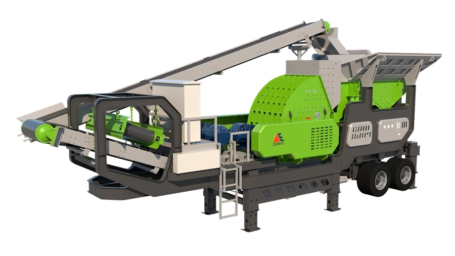 mobile heavy hammer crusher plant