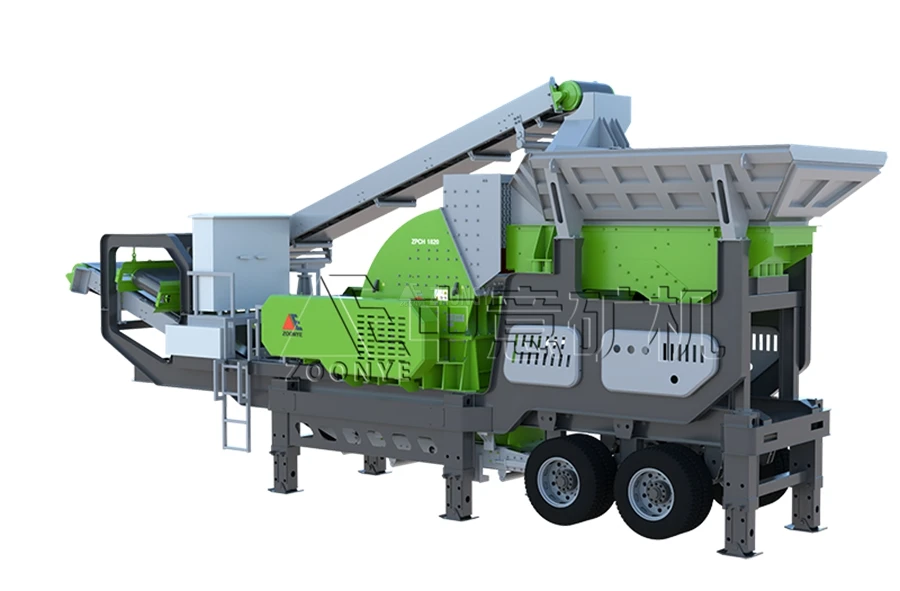 mobile heavy hammer crusher plant