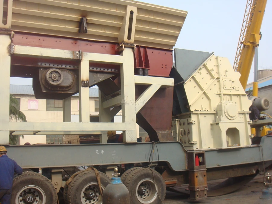 mobile heavy hammer crusher plant
