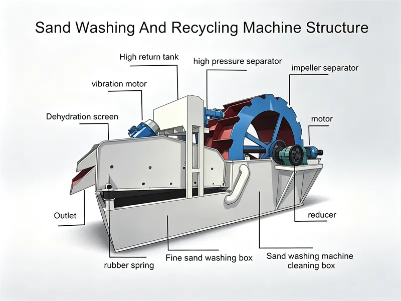 Bucket Wheel Sand Washing and Recycling Machine