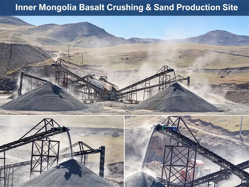 basalt crushing and sand making production line