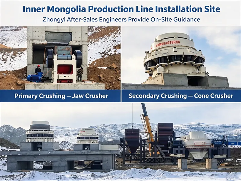 Inner Mongolia 1 Million m³ Basalt Crushing & Sand Making Production Line