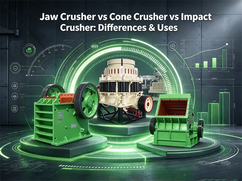 Jaw Crusher vs Cone Crusher vs Impact Crusher Differences & Uses