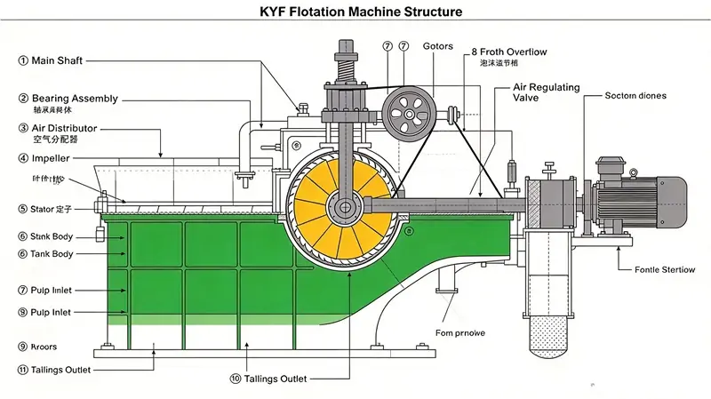 KYF rougher flotation cells